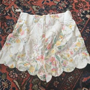 Zimmermann floral linen shorts